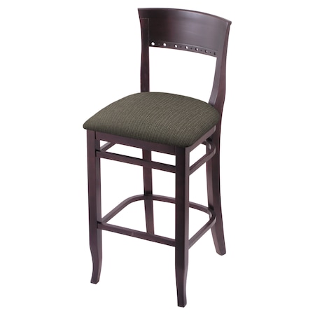 Holland Bar Stool Co 25" Counter Stool, Dark Cherry Finish, Graph Chalice Seat 316025DC019